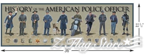 A poster of the american police department.